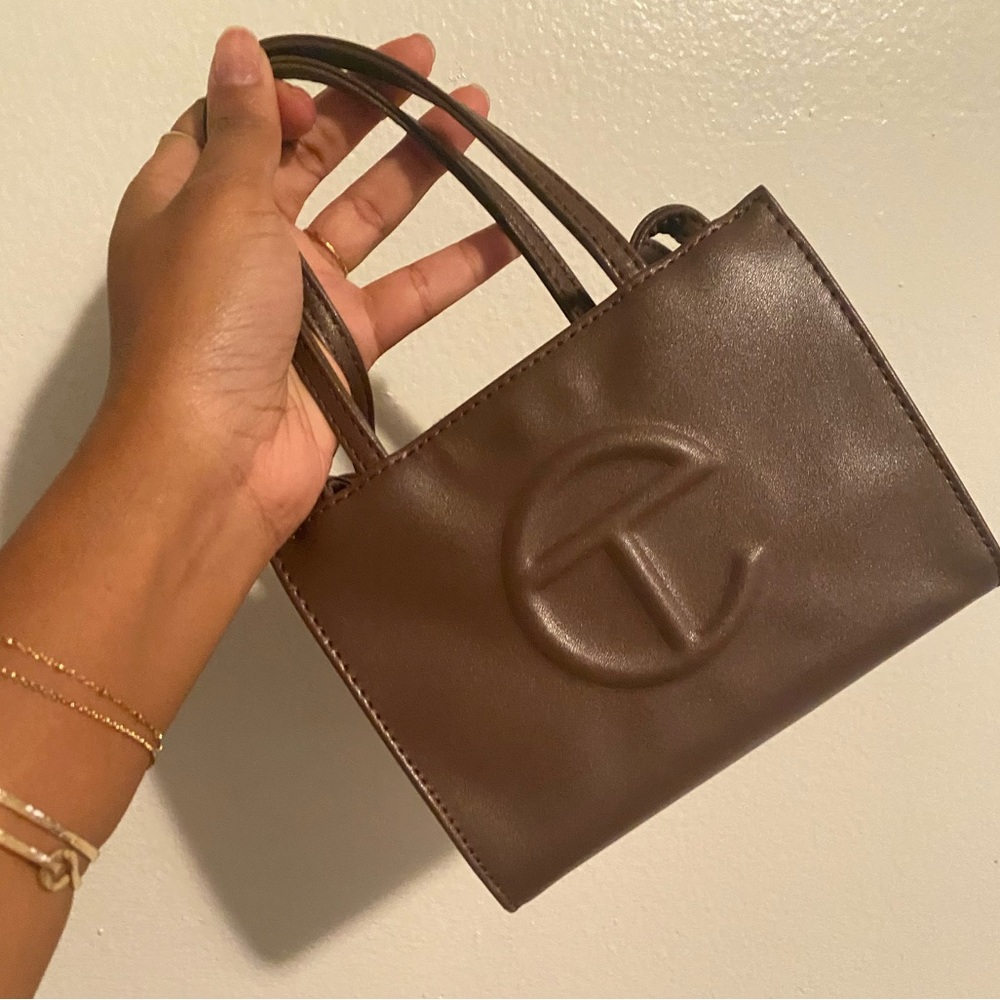 Authentic brown small Telfar